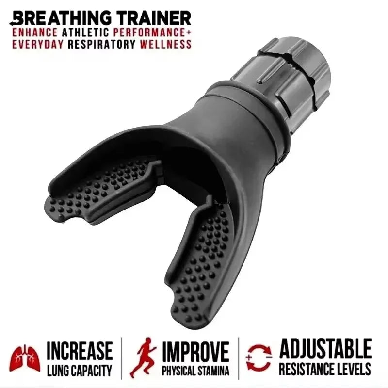 Silicone Breathing Trainer Lung Respirator Fitness Equipment Respiratory Silicone High Altitude Training Endurance Workout Parts