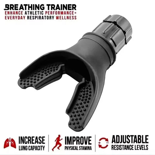 Silicone Breathing Trainer Lung Respirator Fitness Equipment Respiratory Silicone High Altitude Training Endurance Workout Parts