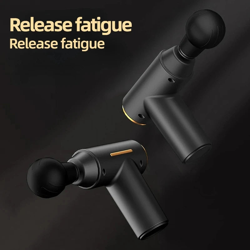 Portable Mini Muscle Massage Gun Vibration Massage Gun Body Neck Back Pain Gout Relief Deep Muscle Relaxation Massager Tools
