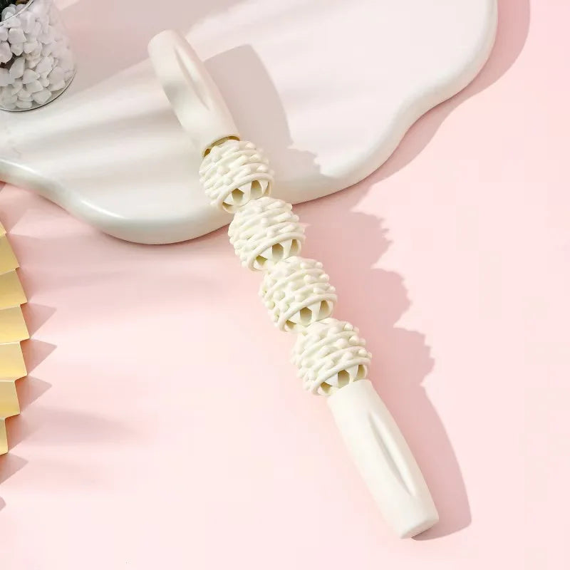 Yoga Massage Stick Wolf Tooth Muscle Relaxer Myofascial Ball Langya Roller Calf Massage Leg Beautifying Tool for Fitness