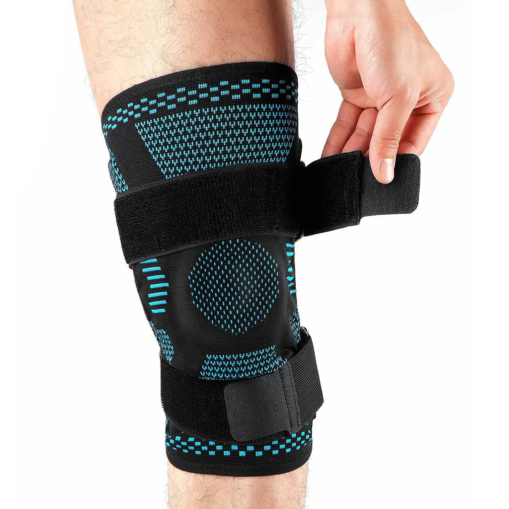 1PCS Compression Knee Sleeve Silicone Protection Support for Knee Pain Sport Pads Running Gym  Knee Relief Bandage Pads